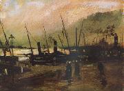 Vincent Van Gogh Quayside wtih Ships in Antwerp (nn04) oil painting picture wholesale